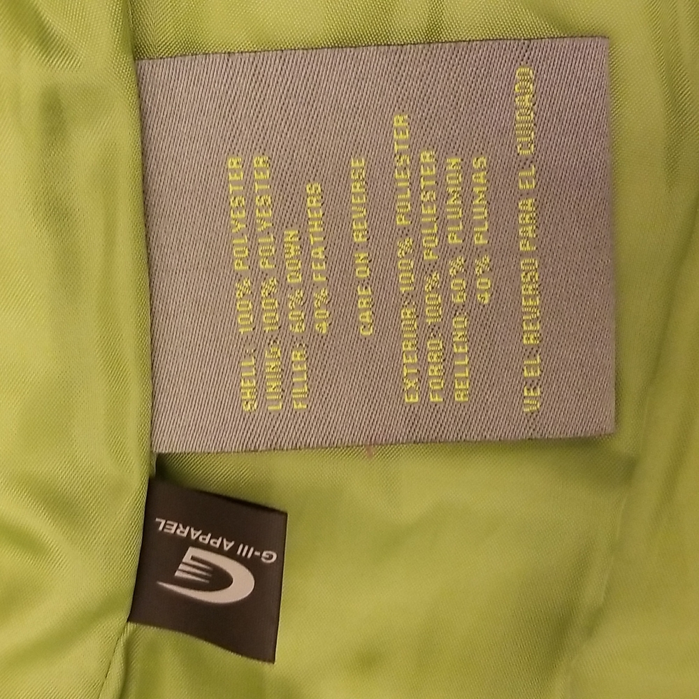 Kenneth Cole Reaction Down Green Puffer Vest Size S - Picture 4 of 5